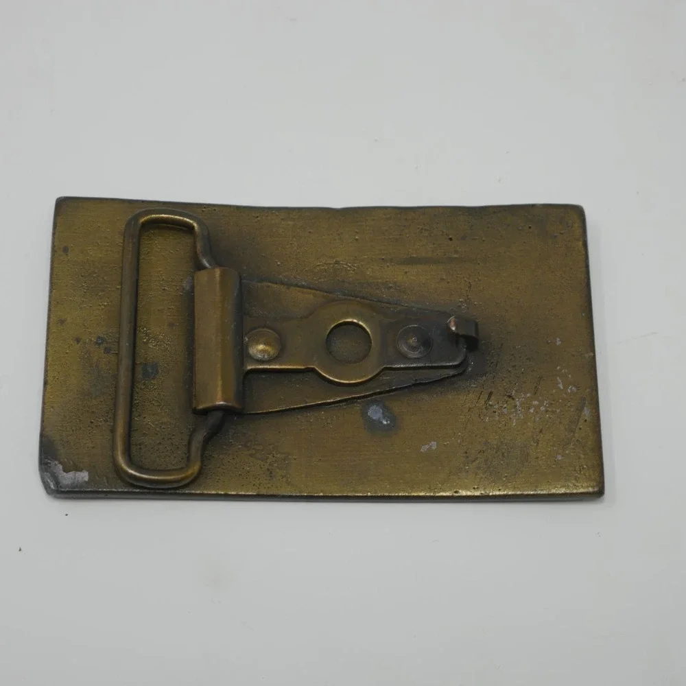 Vintage Winchester Repeating Arms Belt Buckle 1970s Rifle Brass Buckle Deadstock